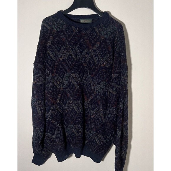 Vintage Hill & Archer Men Size XXL Multicolor Acrylic Long Sleeve Sweater - Picture 1 of 5